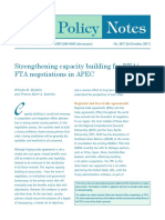 Pidspn1720 Strengthening Capacity Building For RTA FTA Negotiations in APEC
