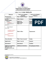 Department of Education: Grades 1 To 3-Slms Template