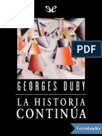 La Historia Continua - Georges Duby