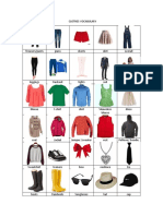 Clothes Vocabulary Classroom Posters - 98870