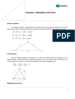 Leis trigonométricas e operações com arcos