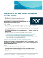 Instructions - Landfill Gas Calculator