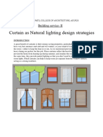 Curtain As Natural Lighting Design Strategies: Building service-II