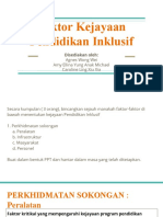 TUTORIAL PAKK3132 - Faktor Kejayaan Pendidikan Inklusif