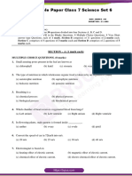 CBSE Sample Paper Class 7 Science Set 6