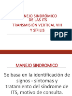 Manejo Sindrómico de Las Its Transmisión Vertical Vih Y Sífilis