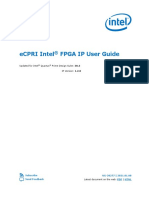 eCPRI Intel FPGA IP User Guide: Updated For Intel Quartus Prime Design Suite: 20.3 IP Version: 1.2.0
