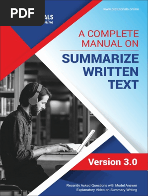 Valuable Resource for Excellent Score in Summarize Written Text