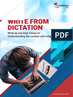 Write From Dictation_ Exactly Write What You Hear_