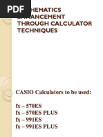 Calculator Techniques 2