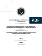 Análisis de Los Convenios para Evitar La Doble Imposición en Latinoamérica Como Consecuencia de La Globalización Comercial