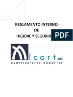Reglamento Interno de Higiene y Seguridad ALCORT Construcciones Ltda.