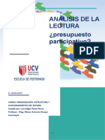 Analisis Critico de Lectura - Presupuesto Participativo - Luis E.perez Perez