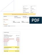 Tax Invoice: This Invoice Is Not A Valid Travel Document