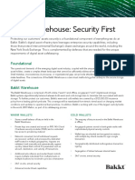 Bakkt Warehouse: Security First: Foundational