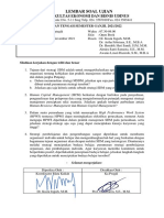 Soal MSDM Strategik UTS Ganjil