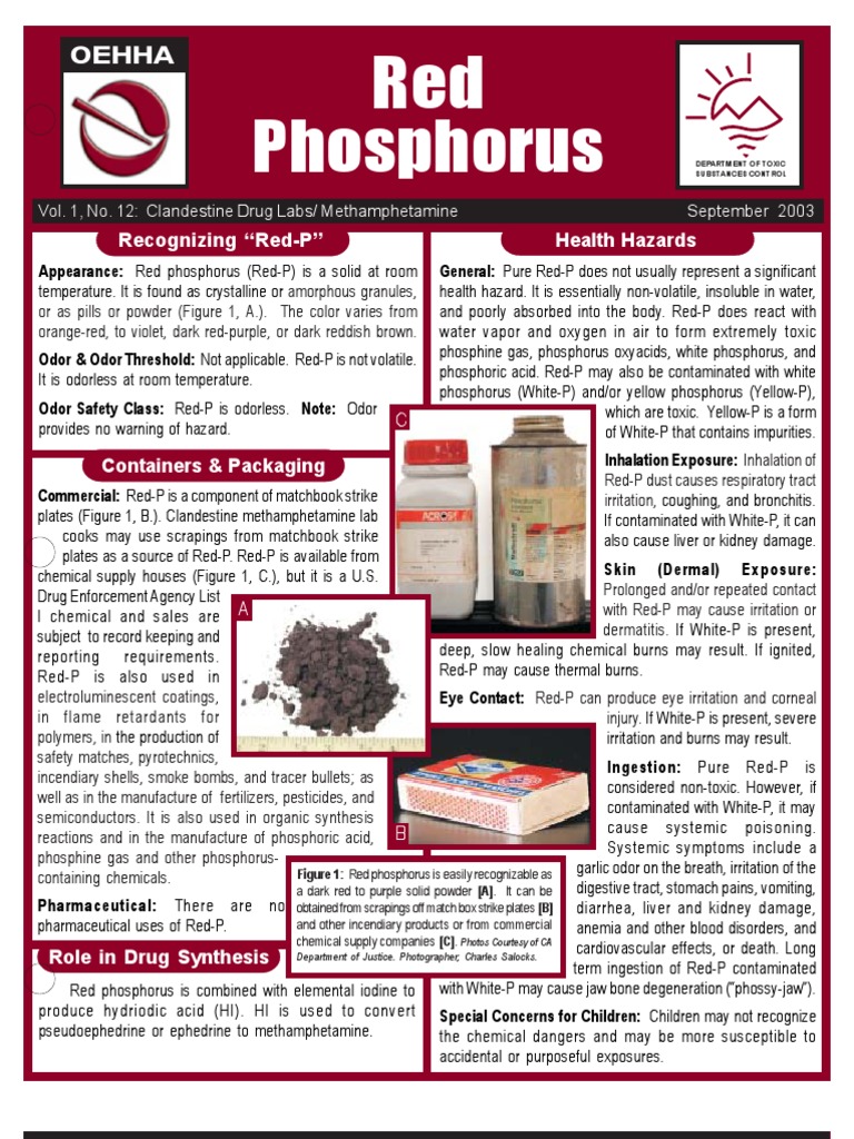 Red Phosphorus Facts PDF Phosphorus Potassium