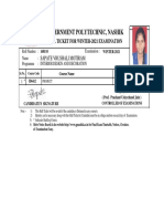Government Polytechnic, Nashik: Hall Ticket For Winter-2021 Examination