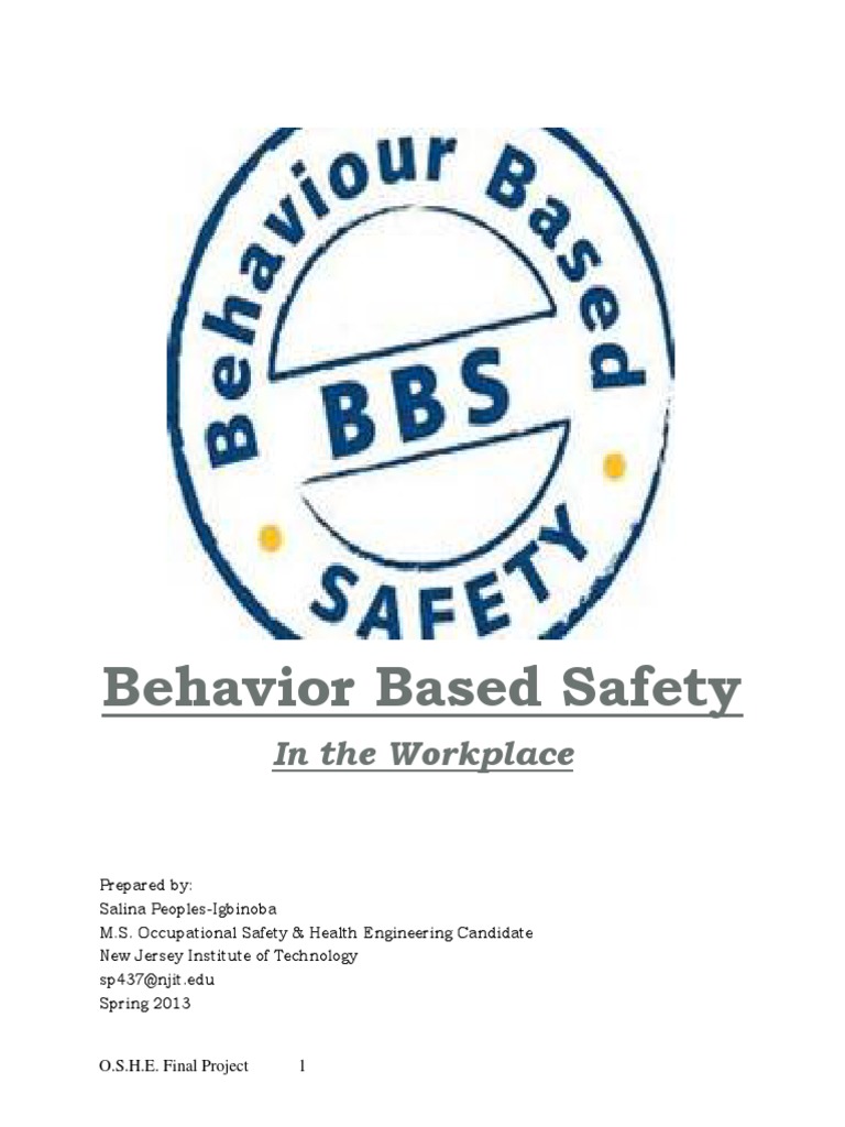 Behavior-Based Safety in the Workplace | PDF | Leadership | Risk