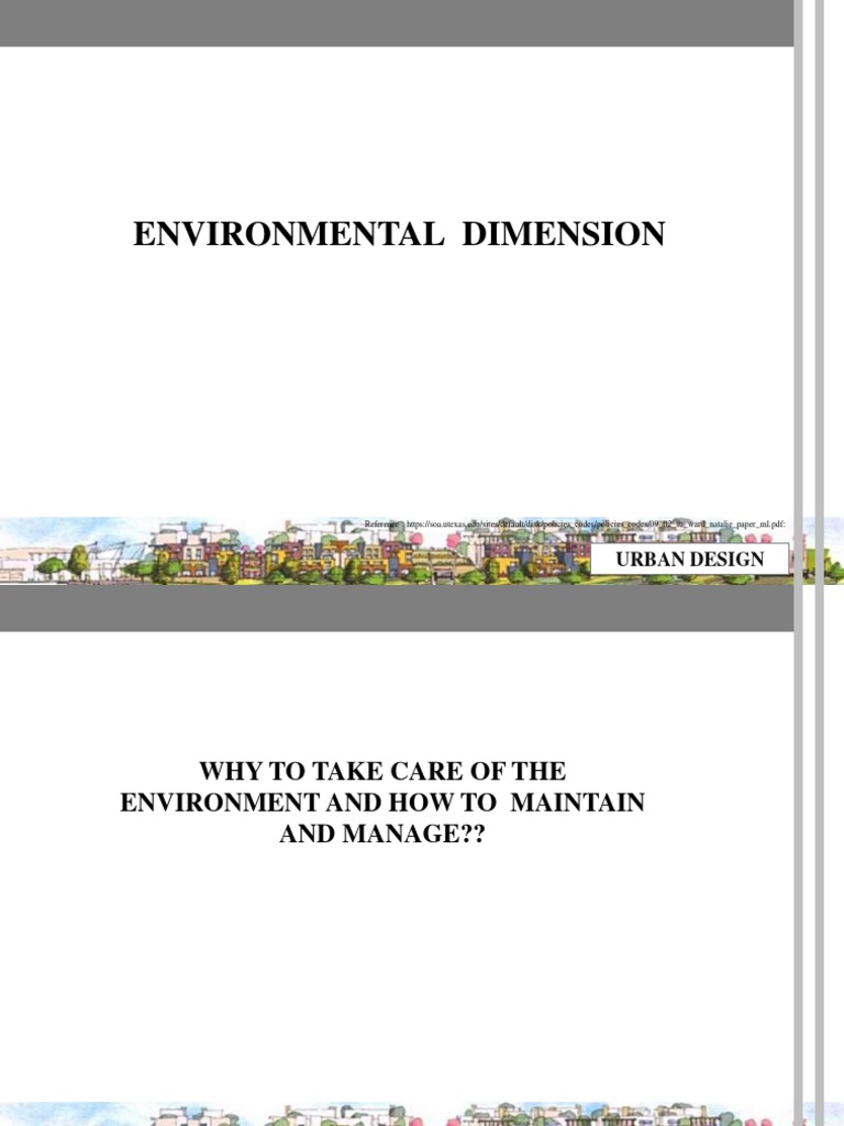 Environmental Dimension | PDF | Infrastructure | Public Transport