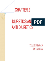Diuretics and Anti Diuretics: Year Iii Pharm.D Dr. V. Chitra