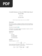 Overkill Solutions To Class 10 CBSE Math Board Exam 2021: Green Leaf December 2021