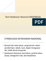 Teori Ketahanan Nasional (INDONESIA