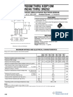 Rectifier Bridge Spec Sheet