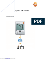 Wifi Data Logger System Testo Saveris 2: Instruction Manual