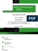 Design and Analysis of Microwave Power Dividers: Soorampalli Sree Varshit