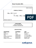 Butyl Acrylate (BA) : CH CH - C O O - CH - CH - CH - CH