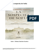 Descargar Libro Gratis La Sospecha de Sofía (PDF EPub Mobi) Por Paloma Sánchez-Garnica