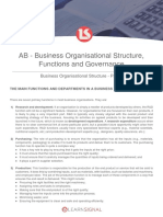 AB - Business Organisational Structure, Functions and Governance