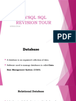 Mysql SQL Revision Tour