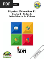 Physical Education 11: Quarter 2 - Module 5: Active Lifestyle For Wellness