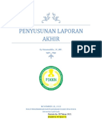 Penyusunan Laporan Akhir: by Hasanuddin, SP.,MP