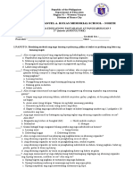 EPP Written Test & Performance Task in Agriculture M1 - Q2