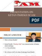 Presentation On Ketan Parekhscam Final