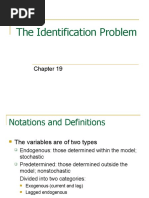 ch19 The Identification Problem