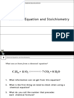 Chemical Equation and Stoichiometry: Introduction To Chemical Engineering Calculations