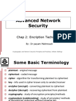Advanced Network Security: Chap 2: Encription Techniques