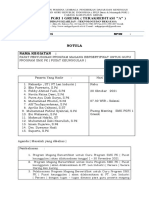 NOTULEN, Rapat Penyusunan Program Magang