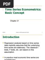 Ch21 Time Series Econometrics - Basic Concept