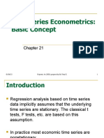 Ch21 Time Series Econometrics - Basic Concept