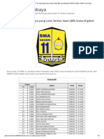 Siswa SMAN 11 Surabaya Yang Lolos Seleksi Awal (40% Siswa Eligible) SNMPTN 2022 - SMAN 11 Surabaya