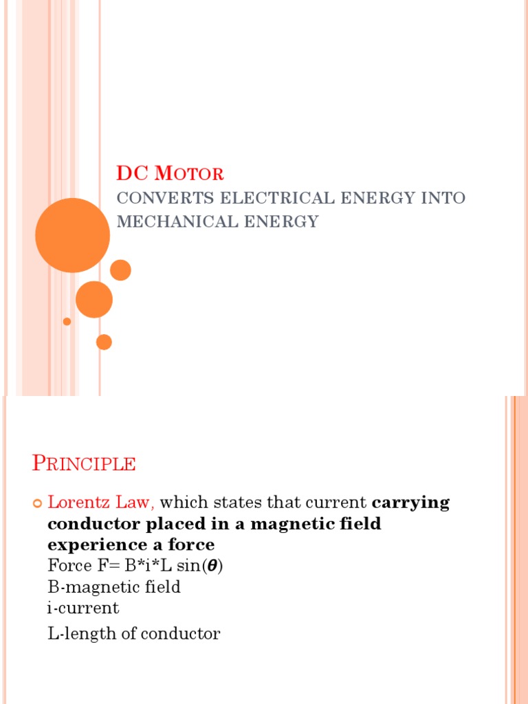 Converts Electrical Energy Into Mechanical Energy PDF Electric