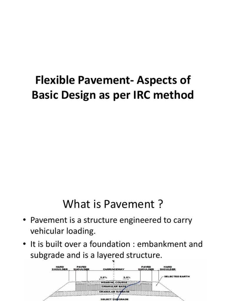 IRC Guidelines for Flexible Pavement Design | PDF | Road Surface | Road