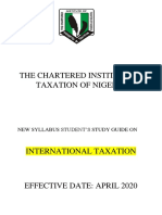 CITN STUDY Pack - International Taxation