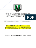 CITN Study Pack - Taxation of Specialized Businesses