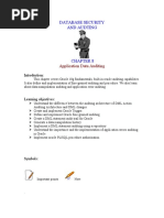 Database Security and Audting: Application Data Auditing